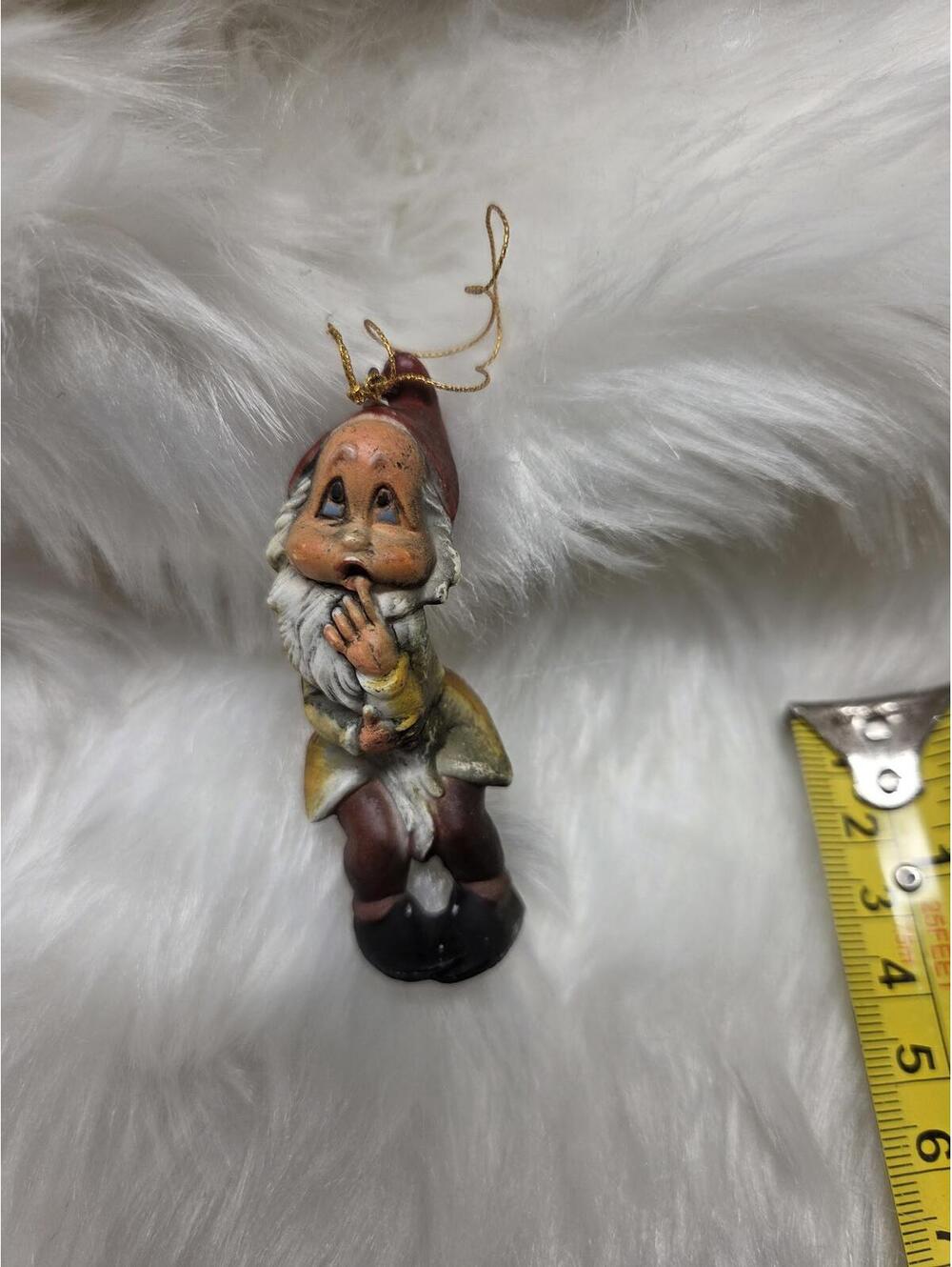 Vintage Gnome Figurine Christmas Ornament